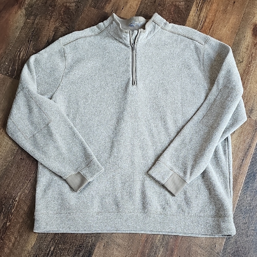 Greg Norman Men's XXL Quarter Zip Tan Sweater